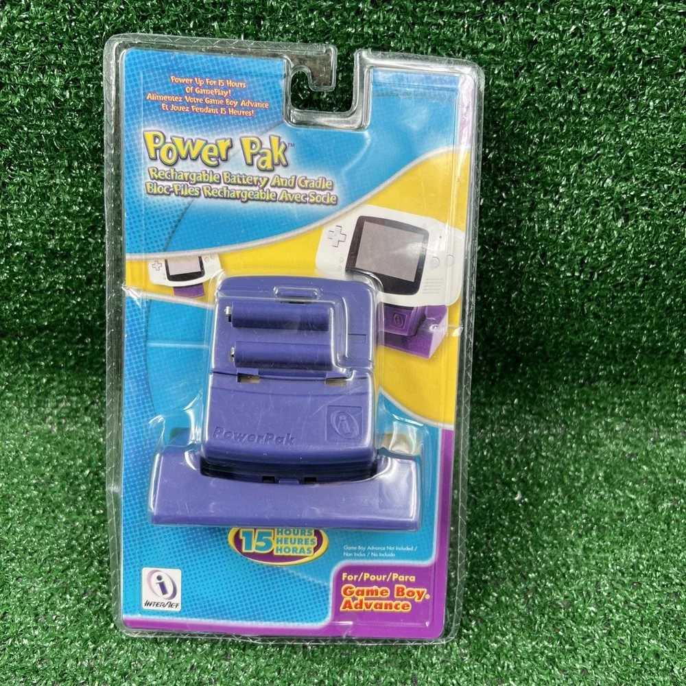 Power Pak Rechargeable Battery &‎ Cradle for Nintendo Game Boy Advance New